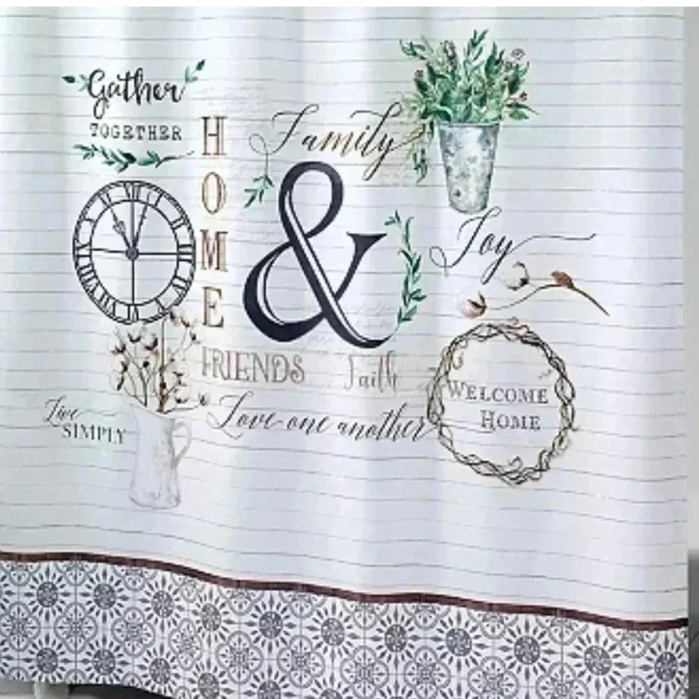 Modern Farmhouse Shower Curtain